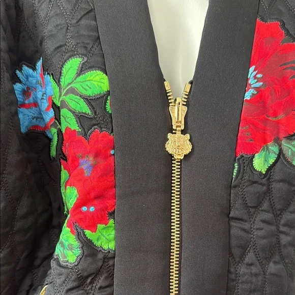 Kenzo Floral Embroidery Quilt Jacket - Picture 4 of 9